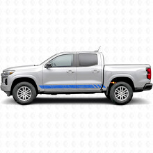 Tiras de vinilo topográficas para puertas y paneles laterales para Chevrolet Colorado 3.ª generación 2023-2026_5