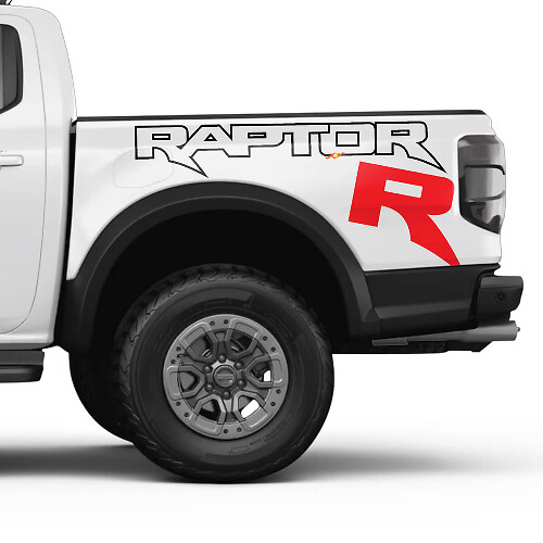 Kit de calcomanías de vinilo gráficas laterales para cabecera de Raptor R compatible con Ford F150 Raptor R