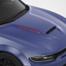 Calcomanías Personalizadas RoushCharged para Capó de Dodge Charger 3