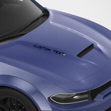 Calcomanías Personalizadas de Texto para Capó estilo Roushcharged para Dodge Charger_4