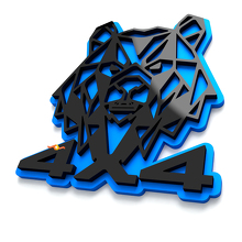 Insignias Fender 4x4 Beer Emblema de portón trasero Insignia 3D 5