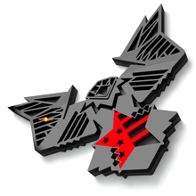 Emblemas de Guardabarros con Bandera de EE. UU. Bald Eagle Insignia de 3D para Portón Trasero 2