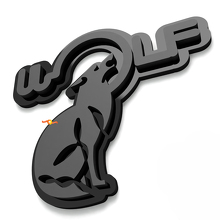 Insignias de guardabarros Wolf Insignia de portón trasero Emblema 3D 2