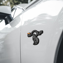 Insignias de guardabarros Wolf Insignia de portón trasero Emblema 3D 4