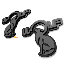 Insignias de guardabarros Wolf Insignia de portón trasero Emblema 3D 5