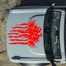 Adhesivo de vinilo para capó de águila con bandera americana para musclecar horse_2