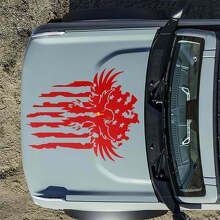 Adhesivo de vinilo para capó de águila con bandera americana para musclecar horse_5