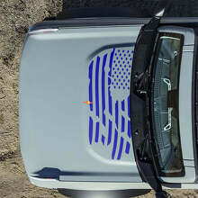 Calcomanías Pegatinas de Capó con Bandera Americana Destrozada para Musclecar horse 2