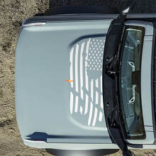 Calcomanías Pegatinas de Capó con Bandera Americana Destrozada para Ford Bronco 4