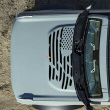 Calcomanías Pegatinas de Capó con Bandera Americana Destrozada para Ford Bronco 5