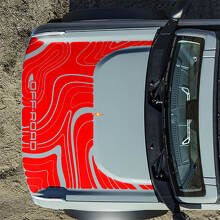 Calcomanías Topográficas para Capó Todoterreno para Ford Bronco 3