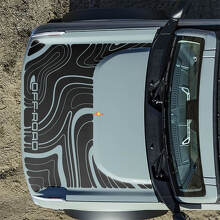 Calcomanías Topográficas para Capó Todoterreno para Ford Bronco 4