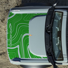 Calcomanías Topográficas para Capó Todoterreno para Ford Bronco 6