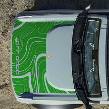 Gráficos de Calcomanía de Vinilo para Capó Todoterreno Topográfico 2 para Musclecar horse 6