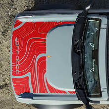 Calcomanías Topográficas para Capó Todoterreno para Ford Bronco 7