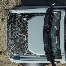 Calcomanías adhesivas topográficas de capó para Ford Bronco 2 2