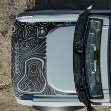 Calcomanías adhesivas topográficas de capó para Musclecar horse 2 2