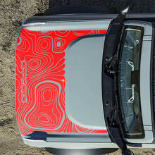 Calcomanías adhesivas topográficas de capó para Ford Bronco 2 3