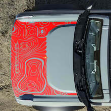 Calcomanías adhesivas topográficas de capó para Musclecar horse 2 3