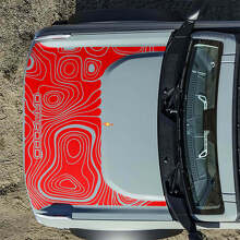 Calcomanías adhesivas topográficas de capó para Musclecar horse 2 5