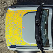 Calcomanías adhesivas topográficas de capó para Ford Bronco 2 6