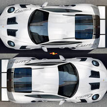 Kit de pegatinas de vinilo para paneles de guardabarros delanteros y traseros estilo Turbo S para Porsche 911_2