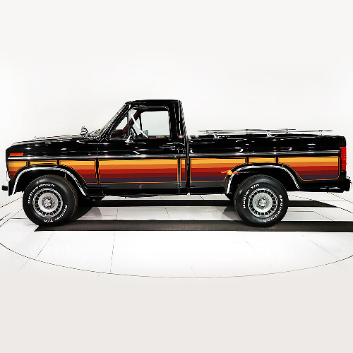 Calcomanía Vinilo Retro Vintage Lateral para Ford F-150 1990 F150