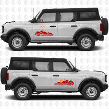 Gráficos y Calcomanías Laterales 4x4 Off Road para Ford Bronco 3