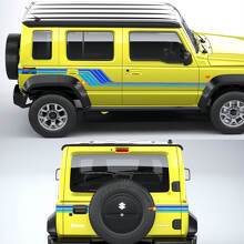 Kit de calcomanías de vinilo retro Heritage para el lateral y la parte trasera para Suzuki Jimny XL_2
