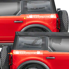 Calcomanías Gráficas Laterales Traseras Sasquatch para Ford Bronco Black Diamond 2