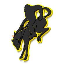 Yeti en Caballo Insignias de Guardabarros Bronco Emblema de Portón Insignia 3D 6