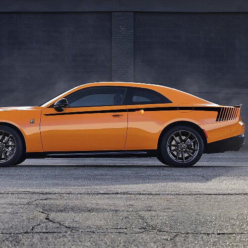 Calcomanía de vinilo de franjas laterales Sixpack Quarter Panel para Dodge Charger 1