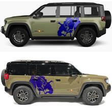 Vinilo Adhesivo para Puertas Laterales Cougar Splash para Jeep Recon 2