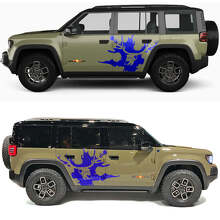 Kit de calcomanías de vinilo laterales Splash con ciervo calavera para Jeep Recon_2