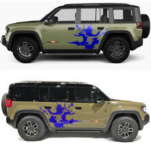 Calcomanía de vinilo de puertas laterales con diseño de ciervo calavera para Jeep Recon 2