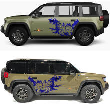 Calcomanía de vinilo para puertas laterales Bear Splash para Jeep Recon 2