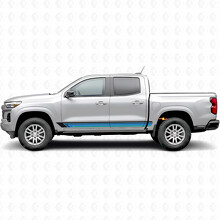 Tiras de Vinilo Estilo Banda Vintage para Puertas y Paneles Laterales para Chevrolet Colorado 3ª Generación 2023-2026_2