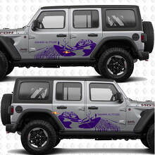 Vinilo adhesivo puerta lateral Desert Explore Sahara Altitude para Jeep Wrangler 3
