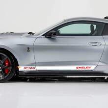 Calcomanías Pegatinas para Paneles Laterales Rocker GT500 Shelby para Ford Mustang 2