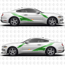 Adhesivo de vinilo de puertas laterales con barra diagonal para Musclecar Musclecarmodel 3