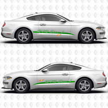 Calcomanías de vinilo para puertas laterales S550 Negative Space Stripe-RTR Spec 1 para Ford Mustang 3