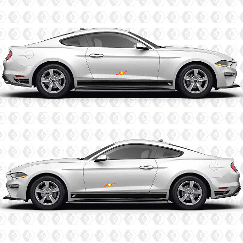 Calcomanía de vinilo con raya ancha para la puerta lateral para Musclecar Musclecarmodel