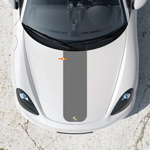 Calcomanía de franja central para capó para Porsche Boxster 718 3