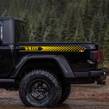 Calcomanías de vinilo personalizadas para el lateral trasero Gladiator para Jeep Gladiator Willys 2