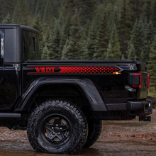Calcomanías de vinilo personalizadas para el lateral trasero Gladiator para Jeep Gladiator Willys 3