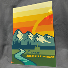 Panel de Arte de Pared de Garaje de Acrílico Brillante Heritage Bronco 3