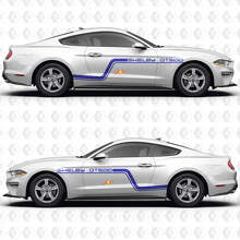 Kit de calcomanías de vinilo para puerta lateral con franjas inspiradas en pista GT500 para Musclecar Musclecarmodel GT500_2