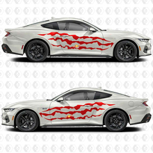 Pegatina de vinilo con franjas de garra para la puerta lateral para Musclecar Musclecarmodel 3