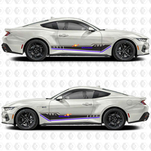 Calcomanías de Vinilo de Tirantes Triples de Carreras para la Puerta Lateral de Musclecar Musclecarmodel 2
