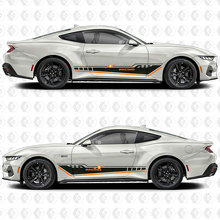 Calcomanías de Vinilo de Tirantes Triples de Carreras para la Puerta Lateral de Musclecar Musclecarmodel 3